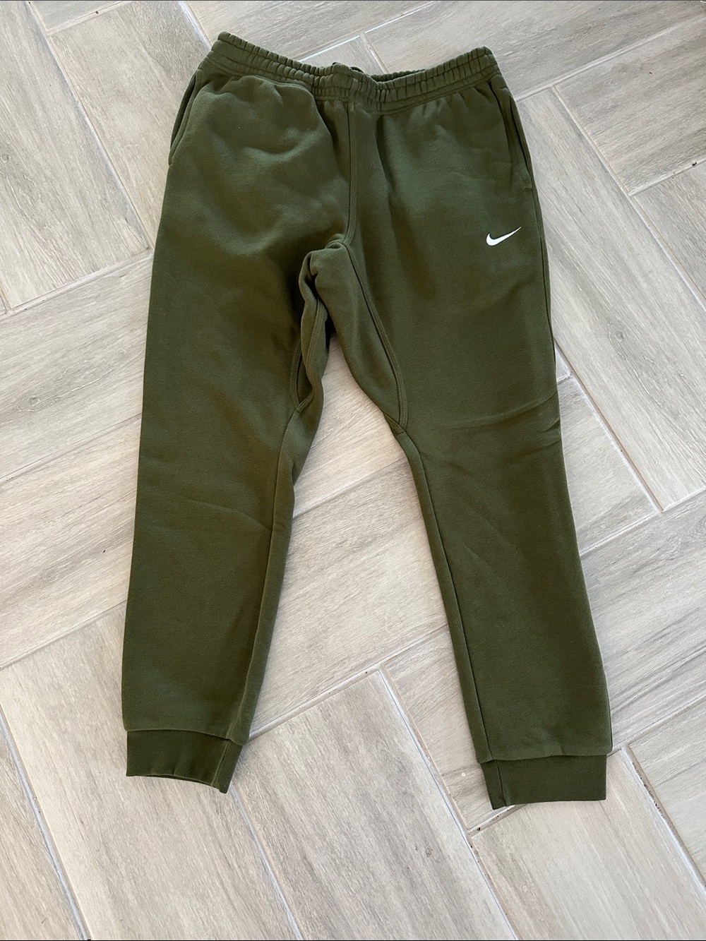 NWOT Nike Olive Green Fleece Joggers